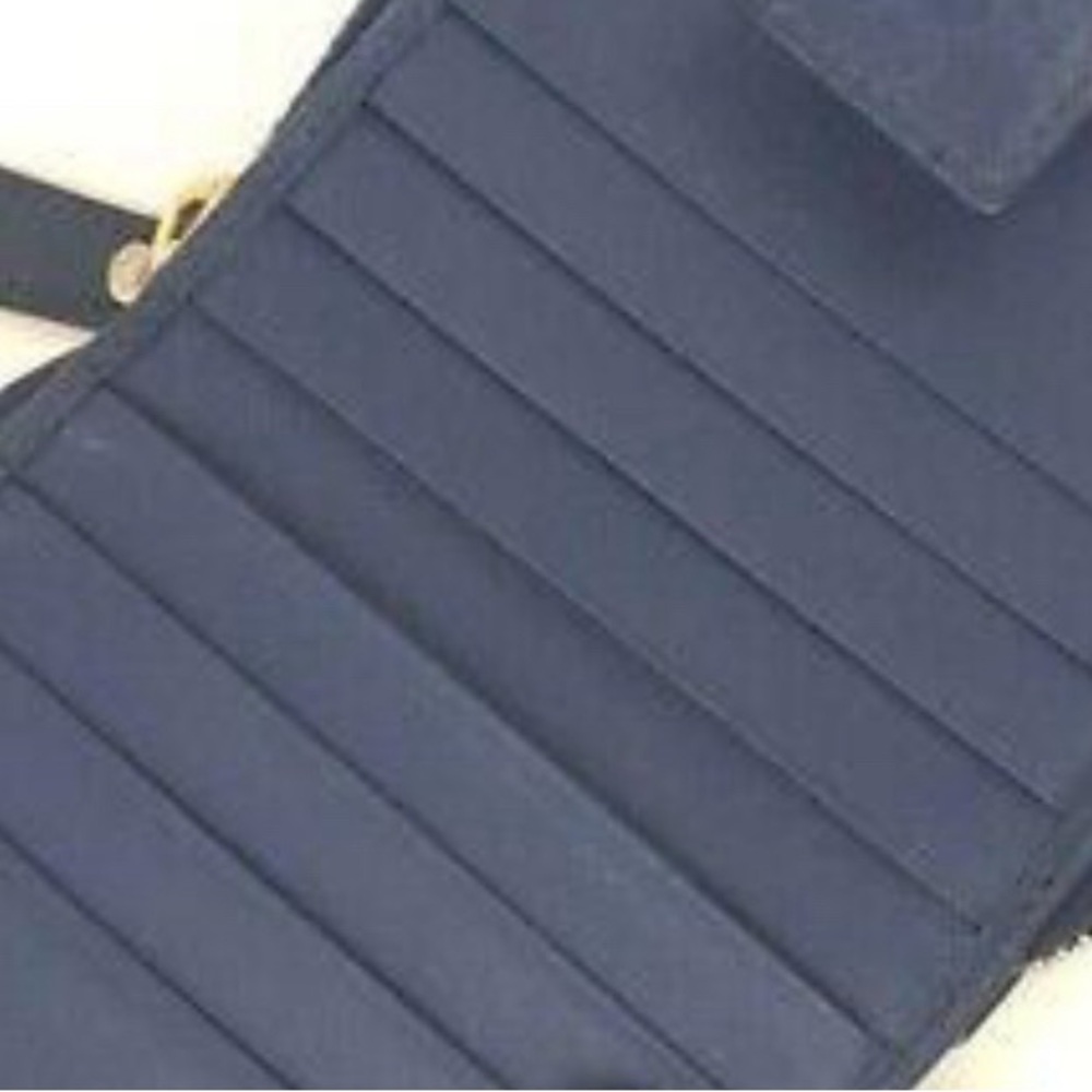 Gucci Micro Ssima GG Logo Leather Bifold Wallet Blue - Picture 5 of 6